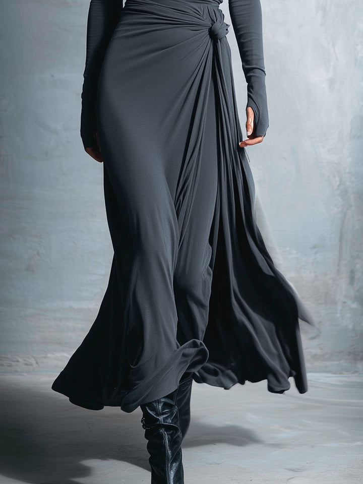 Gabriella – Side Knot Long Dress