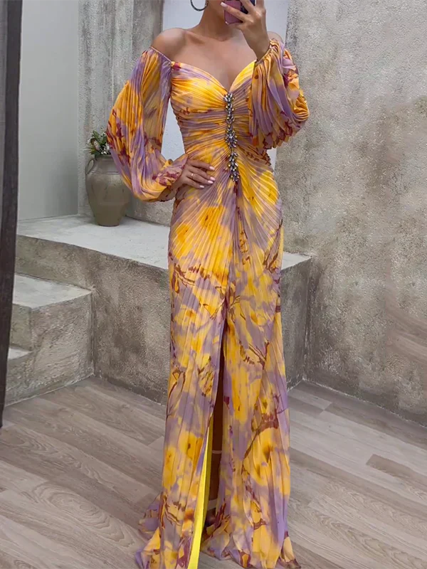 Amelia™ | Chic V-Neck Elegant Dress