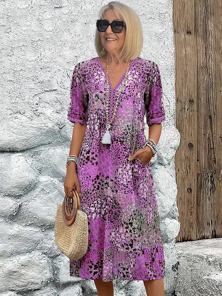 Rachel Colorful Midi Dress