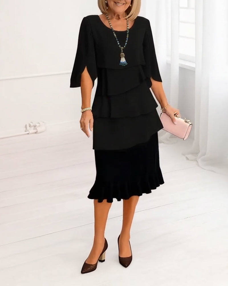 Patricia | Stylish Ruffled Comfort Dress