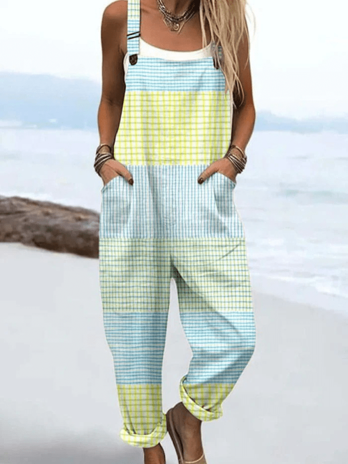 Elly - Retro-Inspired Light Jumpsuit