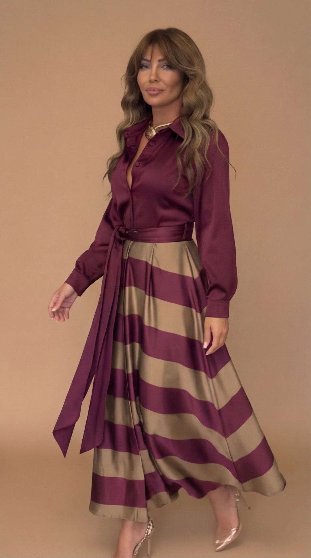Mila™ Striped Maxi Dress