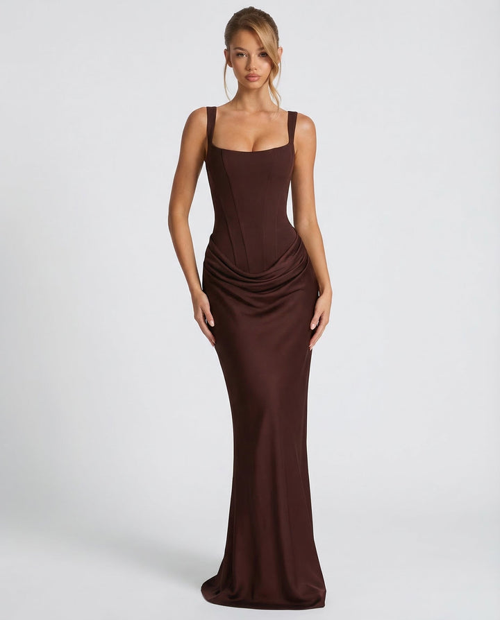 OLIVIA | Maxi Dress with Hourglass Silhouette