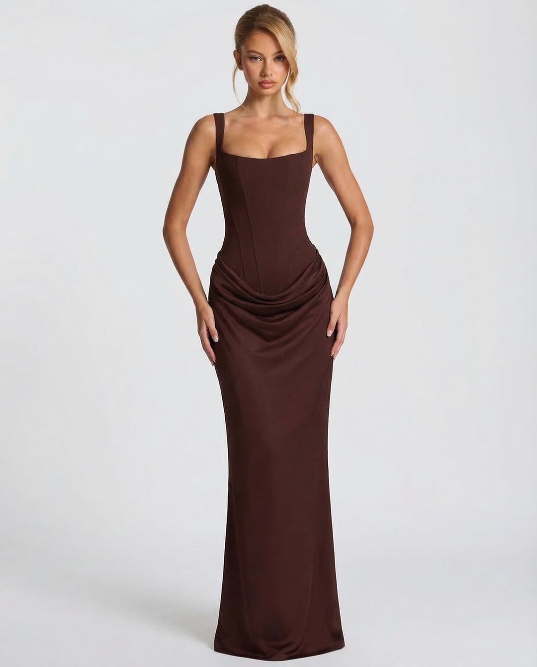 OLIVIA | Maxi Dress with Hourglass Silhouette