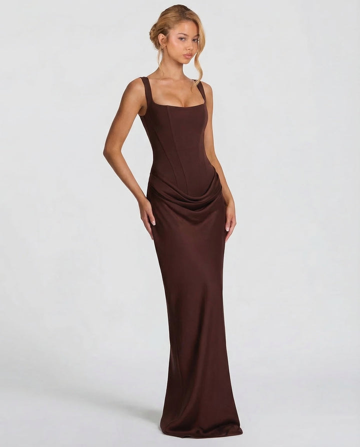 OLIVIA | Maxi Dress with Hourglass Silhouette