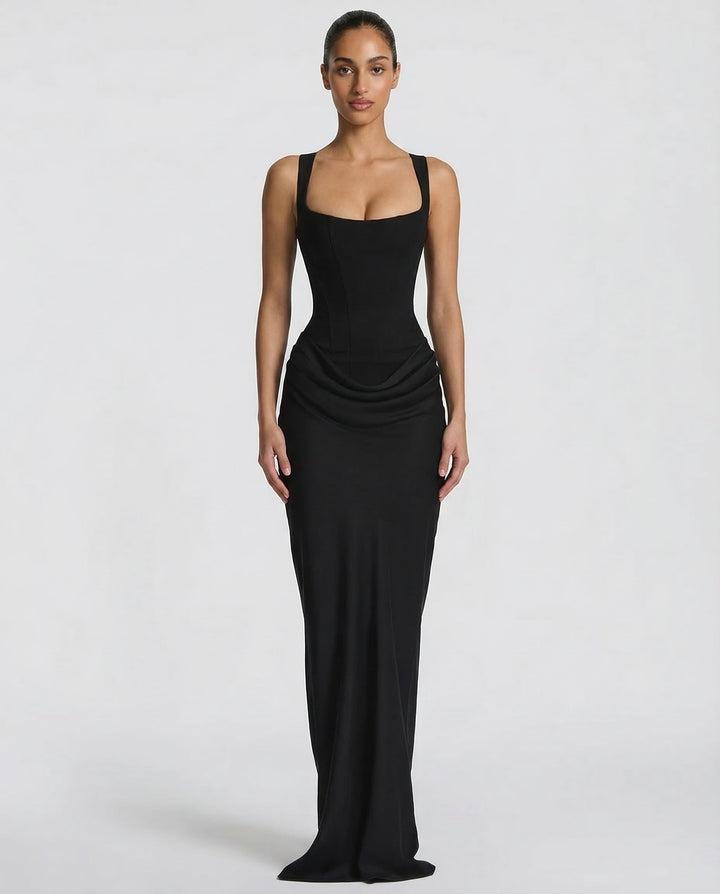 OLIVIA | Maxi Dress with Hourglass Silhouette