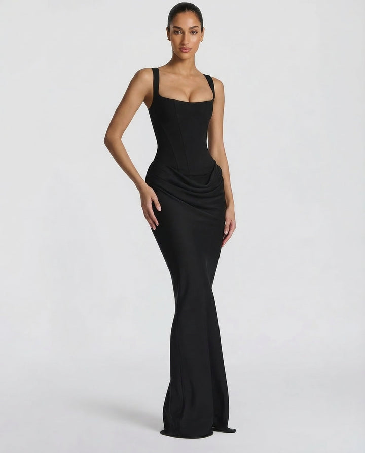 OLIVIA | Maxi Dress with Hourglass Silhouette