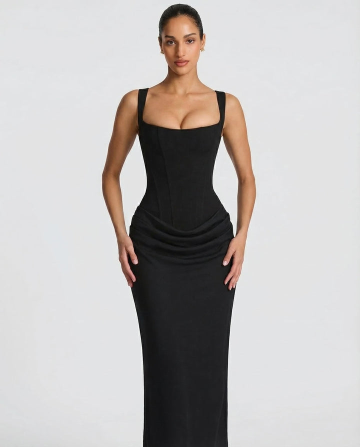 OLIVIA | Maxi Dress with Hourglass Silhouette