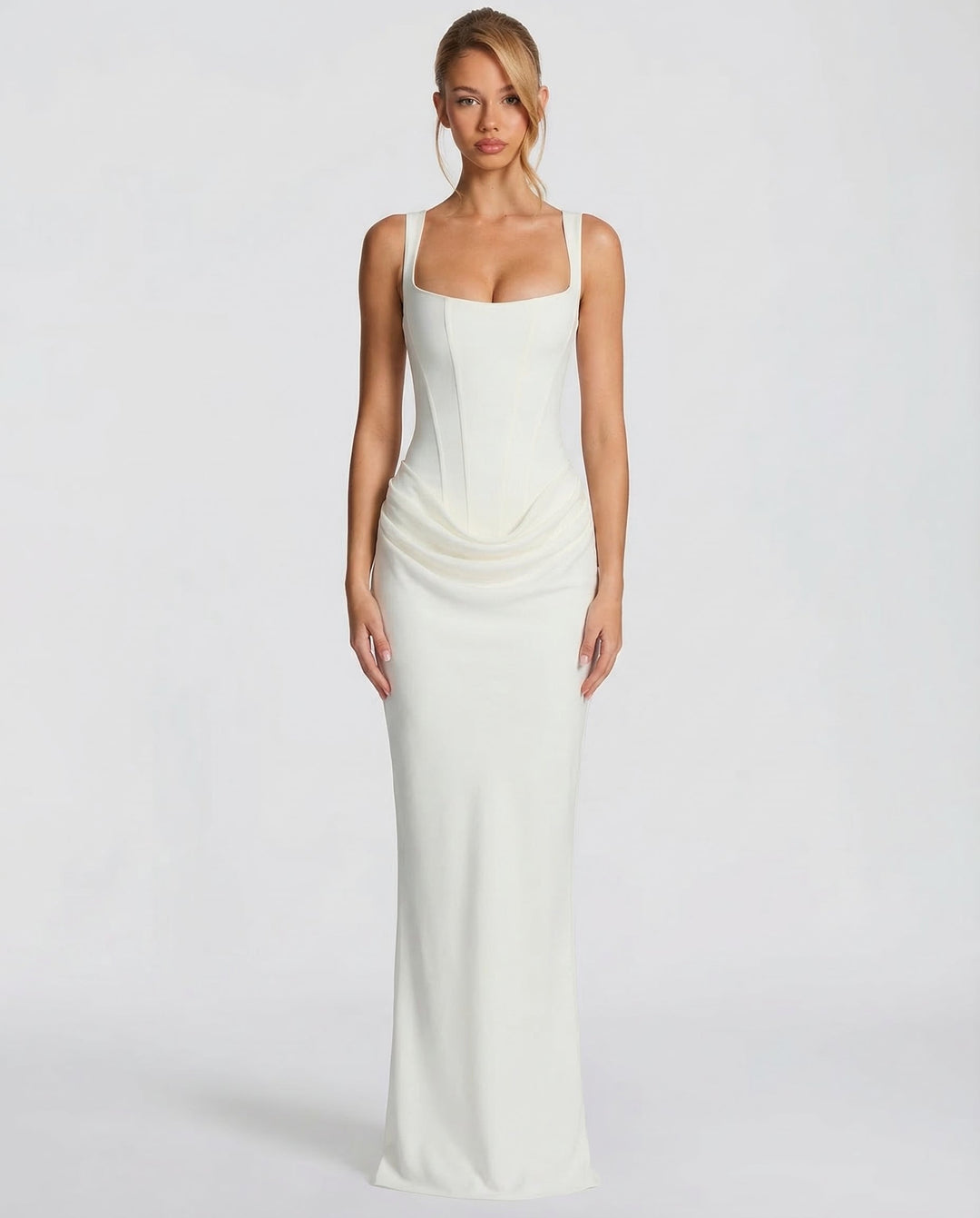 OLIVIA | Maxi Dress with Hourglass Silhouette