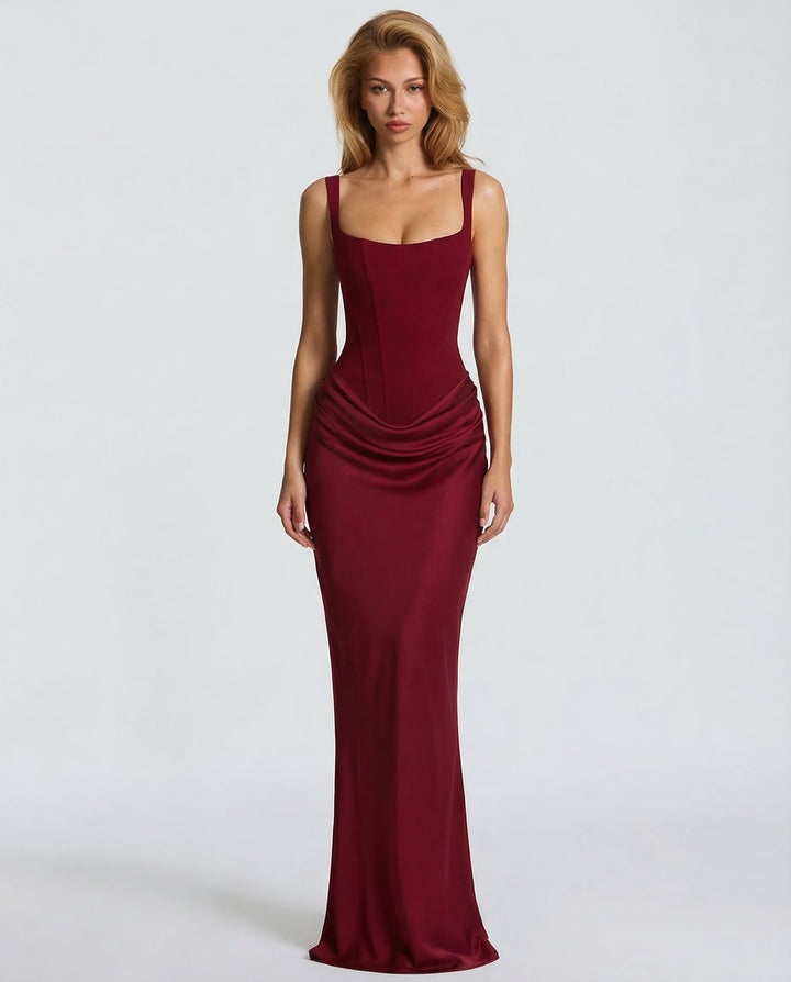 OLIVIA | Maxi Dress with Hourglass Silhouette