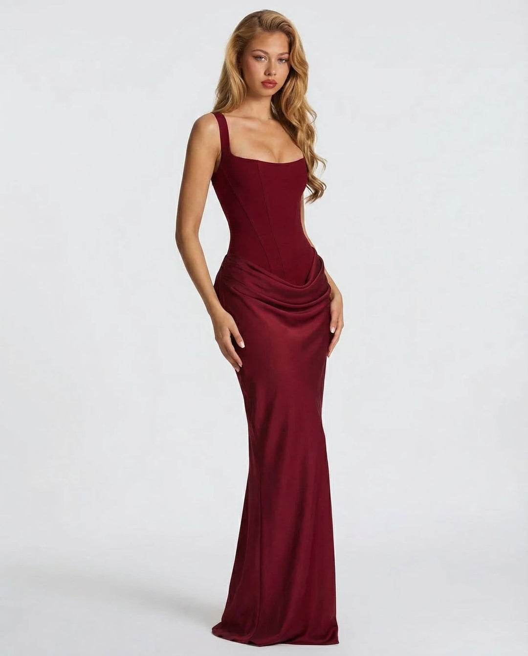 OLIVIA | Maxi Dress with Hourglass Silhouette
