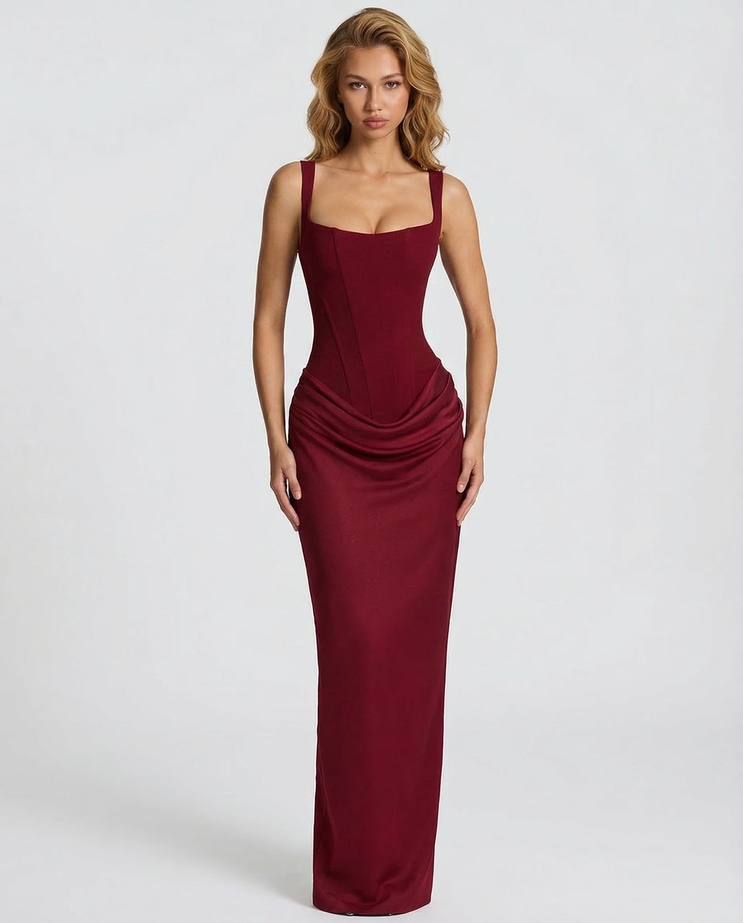 OLIVIA | Maxi Dress with Hourglass Silhouette
