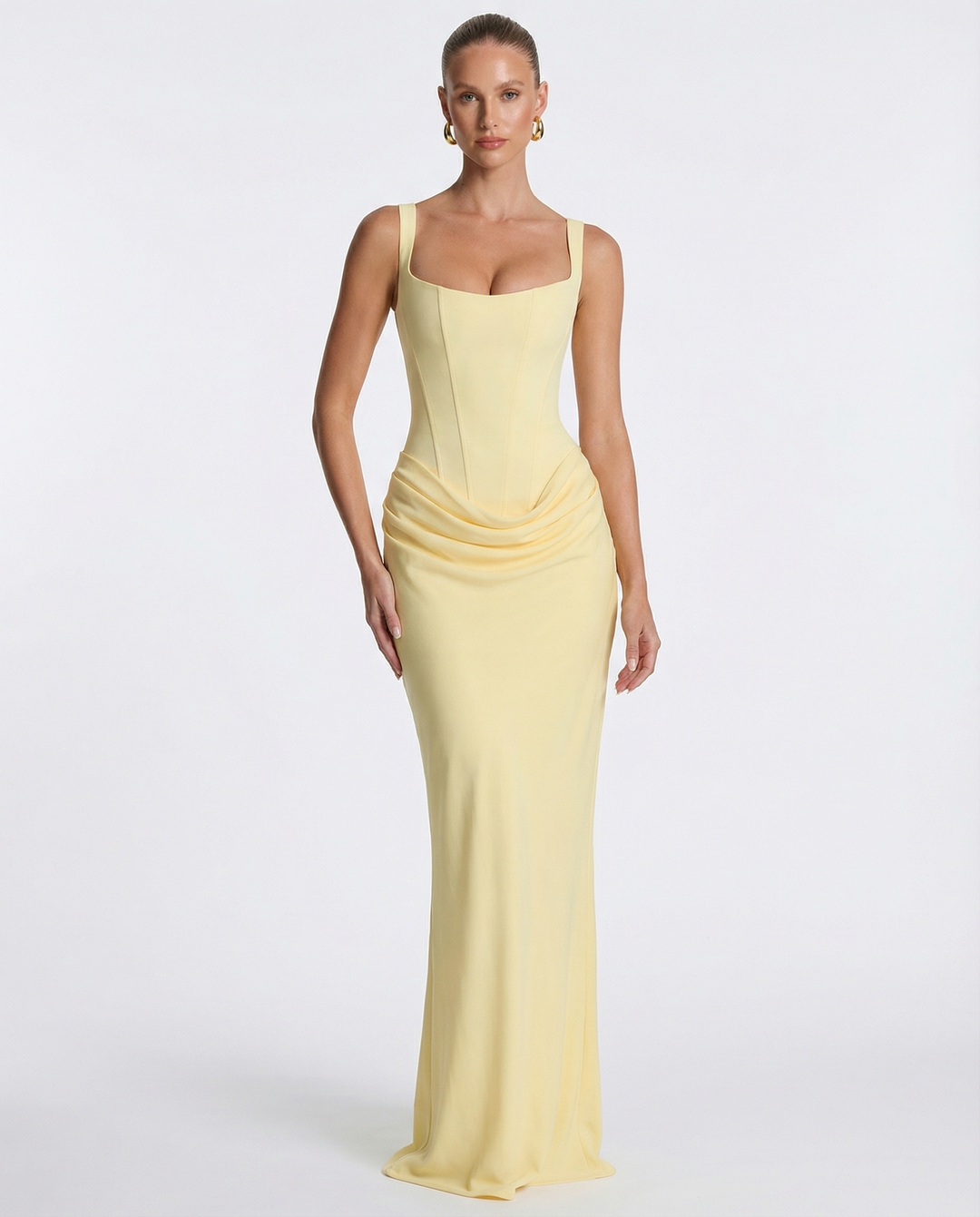 OLIVIA | Maxi Dress with Hourglass Silhouette