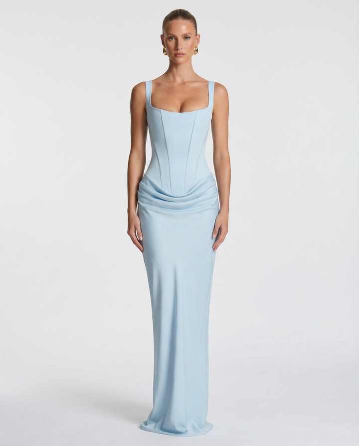 OLIVIA | Maxi Dress with Hourglass Silhouette