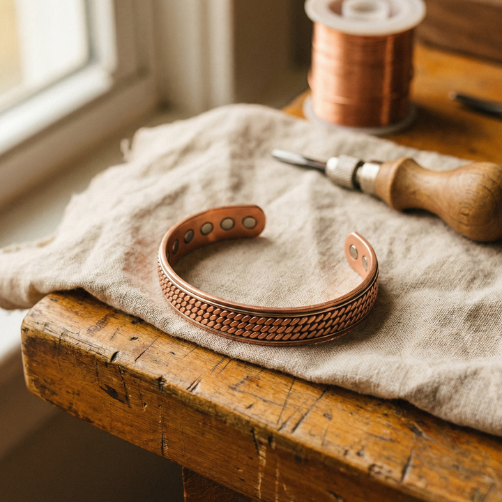 Vera's Weave Copper Bracelet