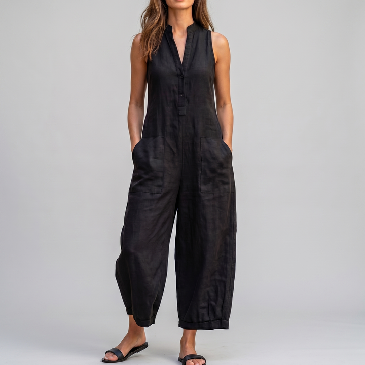 AirJump™ | Women's Sleeveless Wide-Leg Jumpsuit" can be rewritten as "AirJump™ | Women's Sleeveless Wide-Leg Romper.