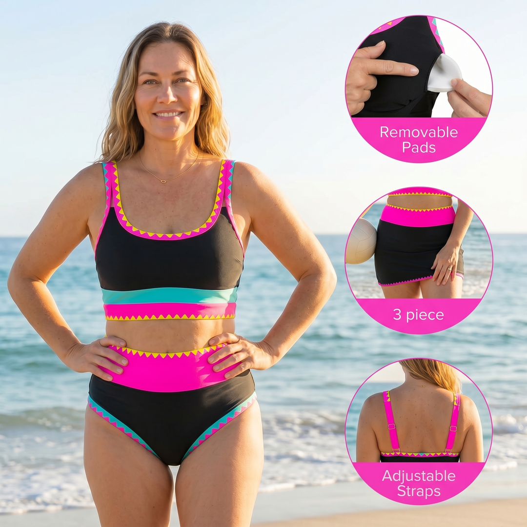 Supportive 3-Piece Swim Set
