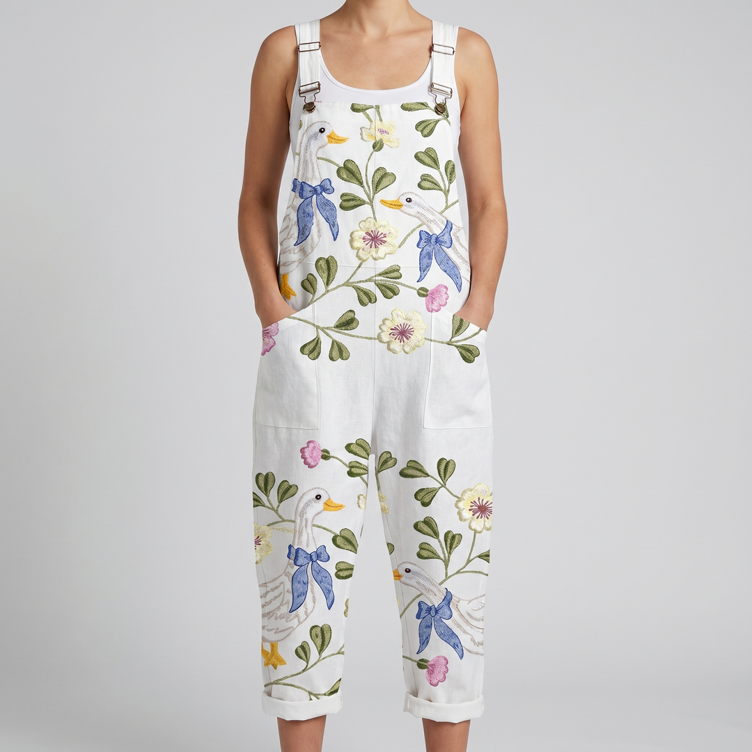Darcy™ | Embroidered Garden Goose Jumpsuit