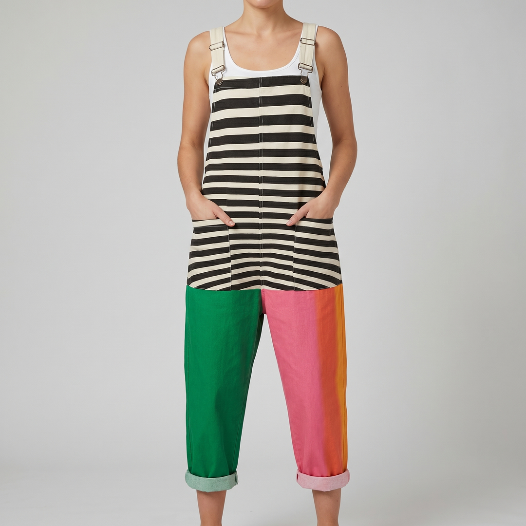 Zesty™ | Colorblock Stripe Jumpsuit
