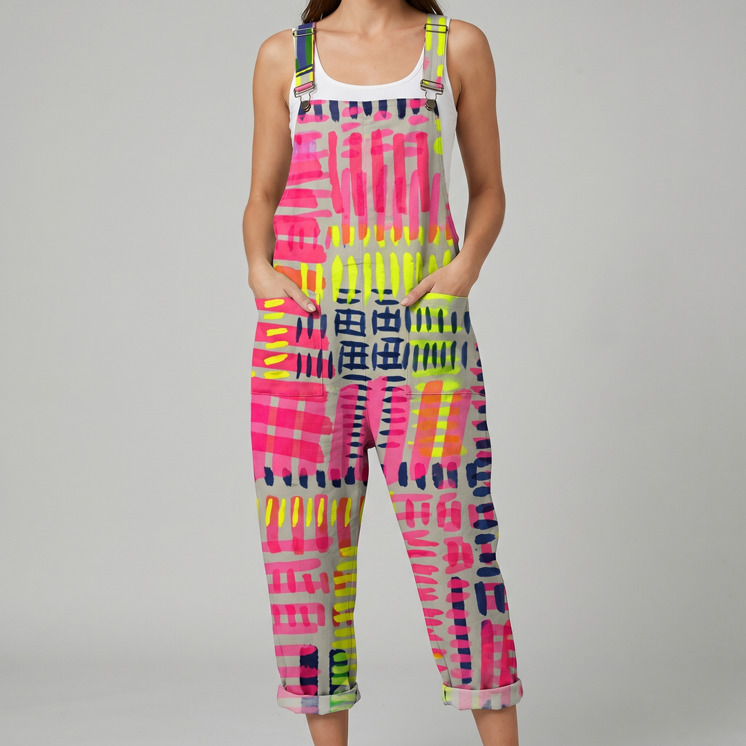 Vivid™ Neon Brushstroke Jumpsuit