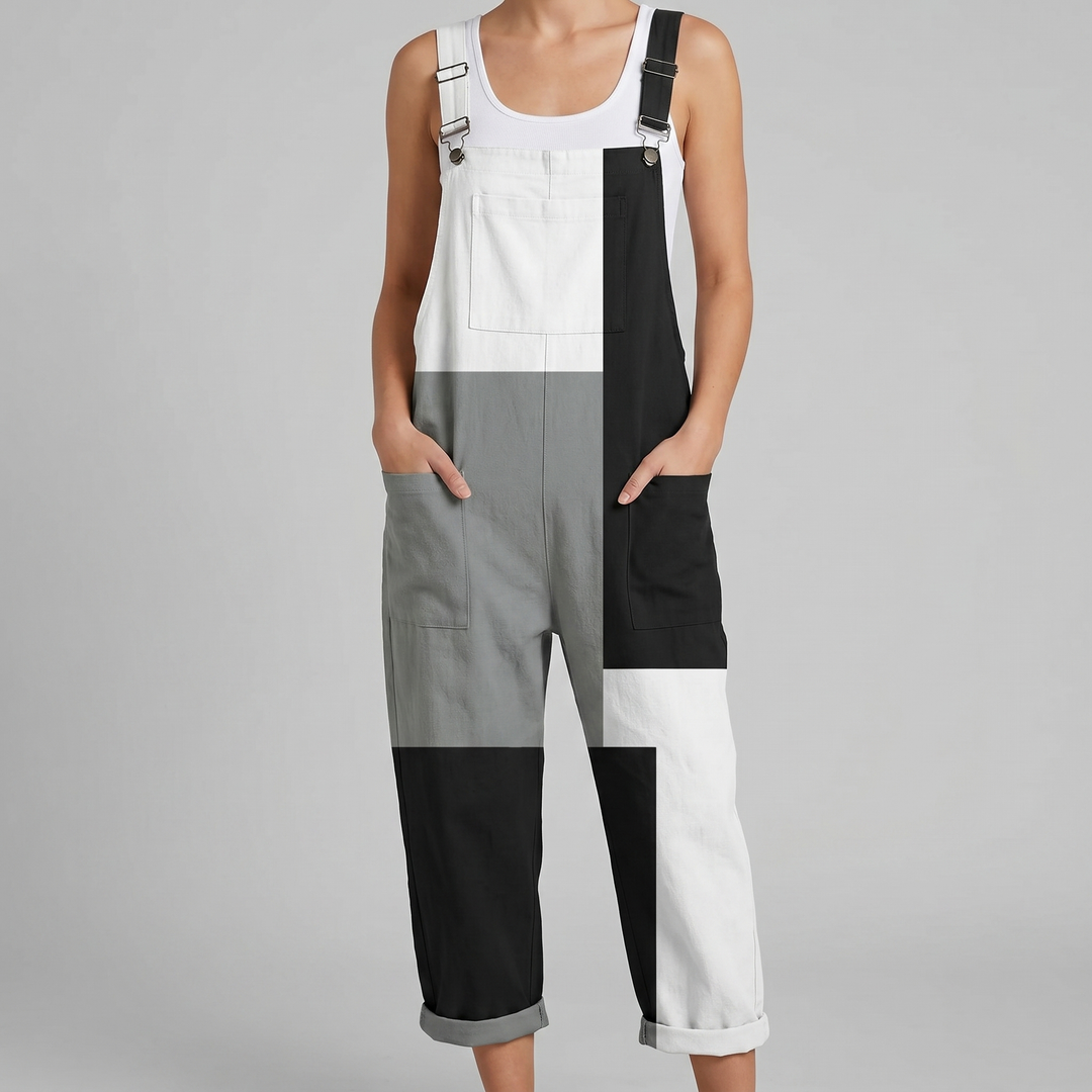 Monty™ | Colorblock Monochrome Jumpsuit