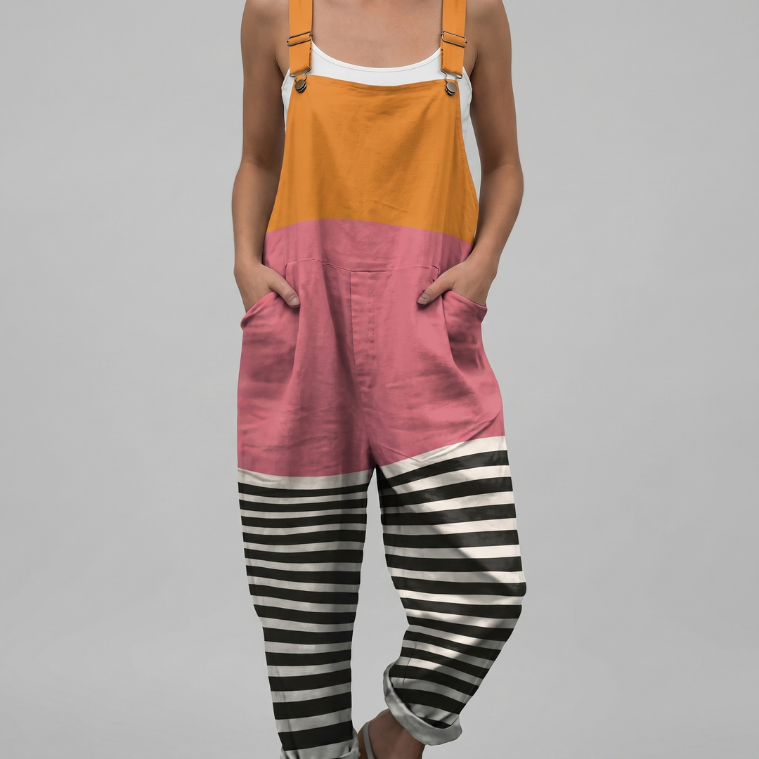 Sorbet™ | Color-Blocked Striped Jumpsuit