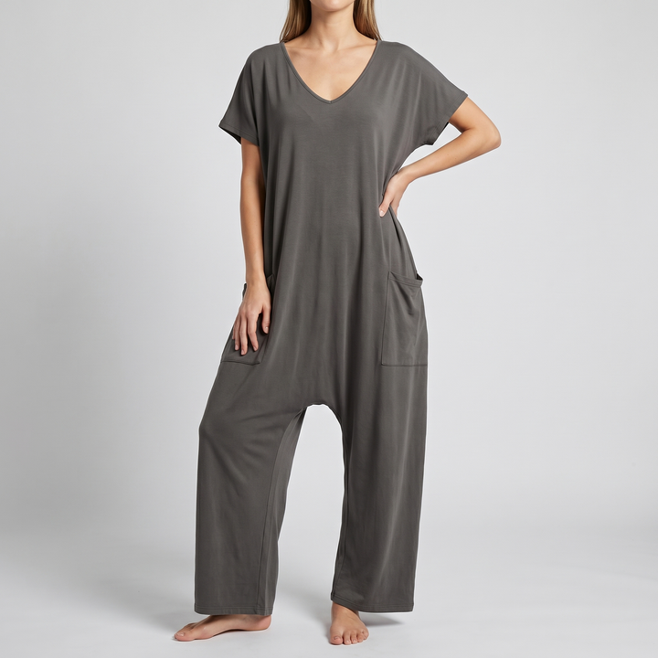 Chic Wrap-Front Resort Jumpsuit