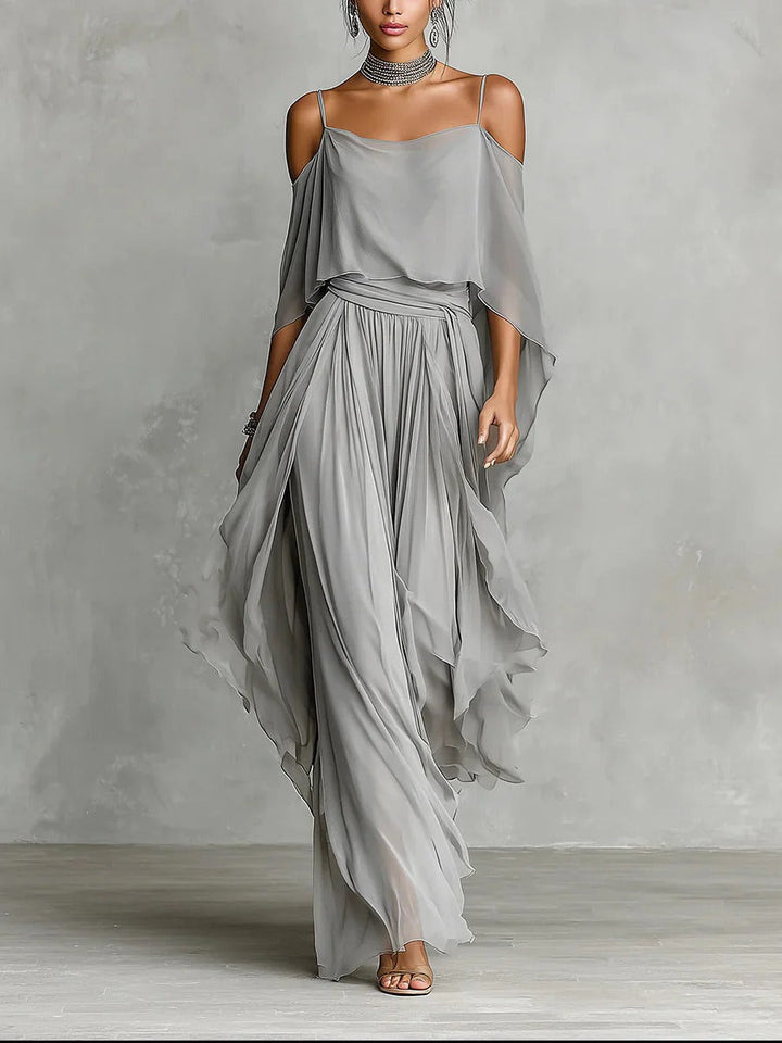 Isabela | Gray Flowing Ensemble