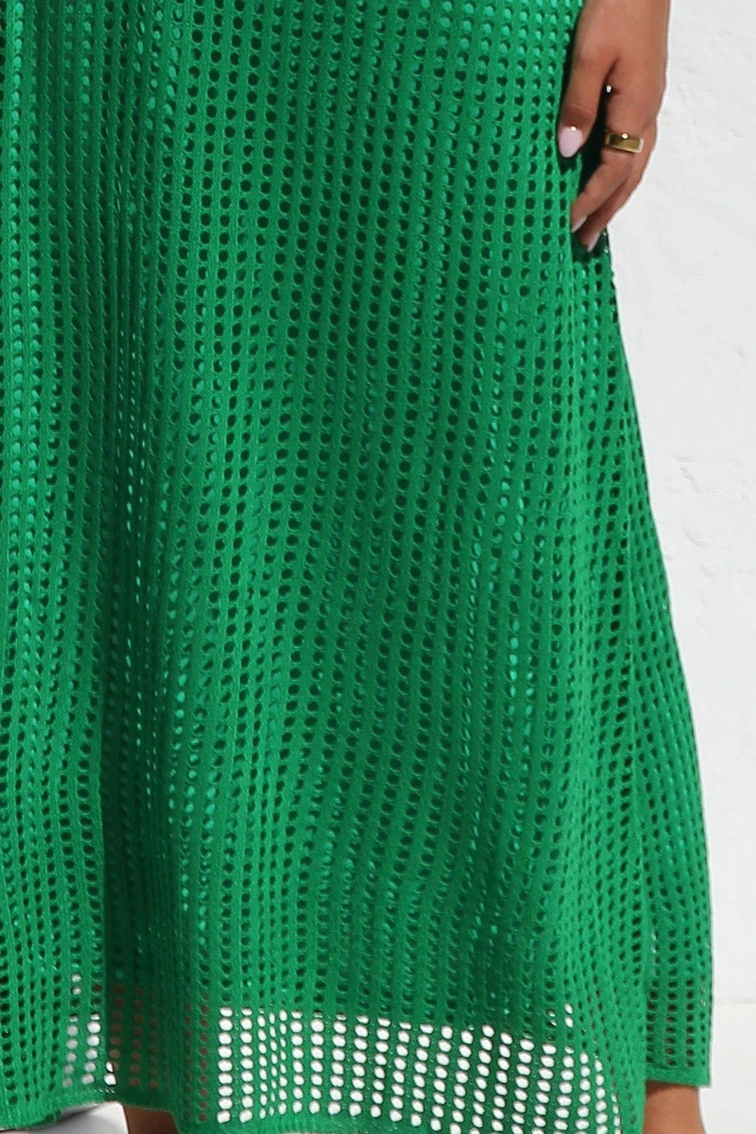 ESSENTIAL - Airlie Natural Crochet Maxi Dress