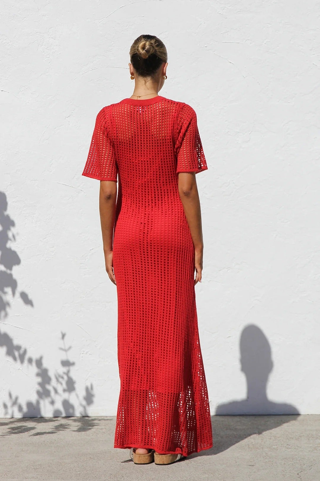 ESSENTIAL - Airlie Natural Crochet Maxi Dress
