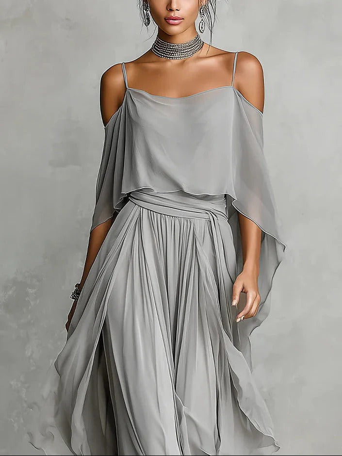Isabela | Gray Flowing Ensemble