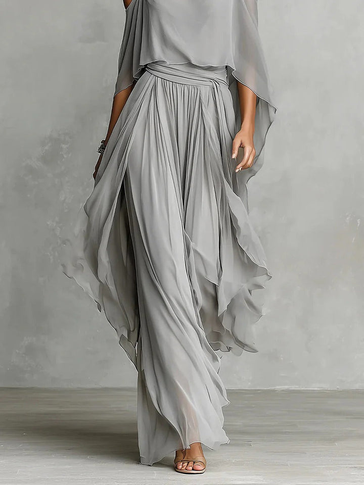 Isabela | Gray Flowing Ensemble
