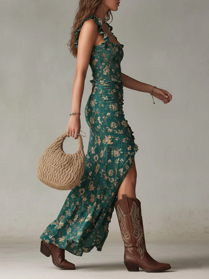 Zara | Vintage-Inspired Bohemian Maxi Dress