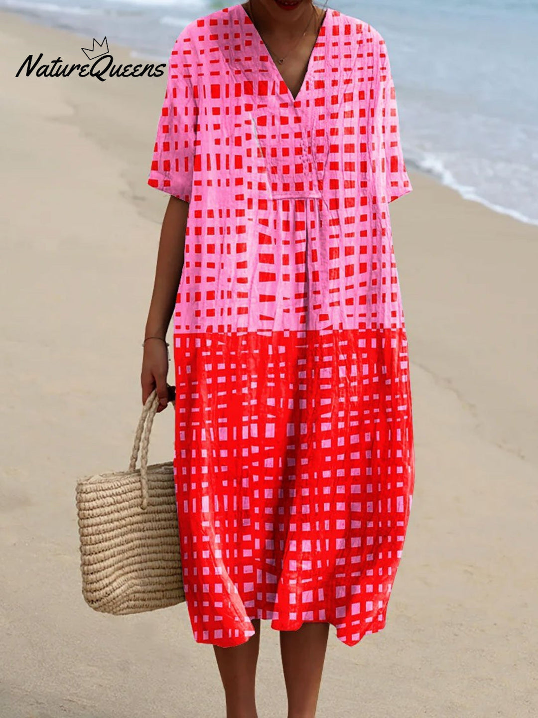 Roosmarijn - Checked Dress Beach