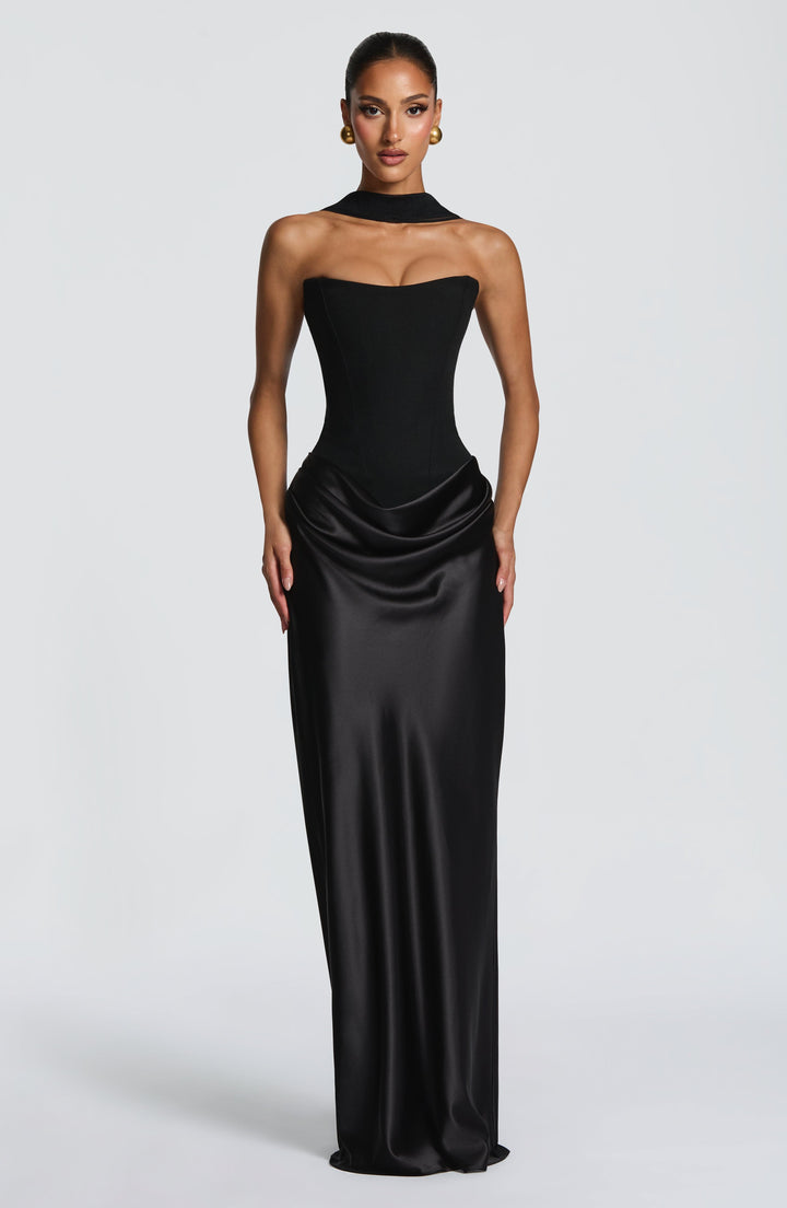 Black Maggie Maxi Dress