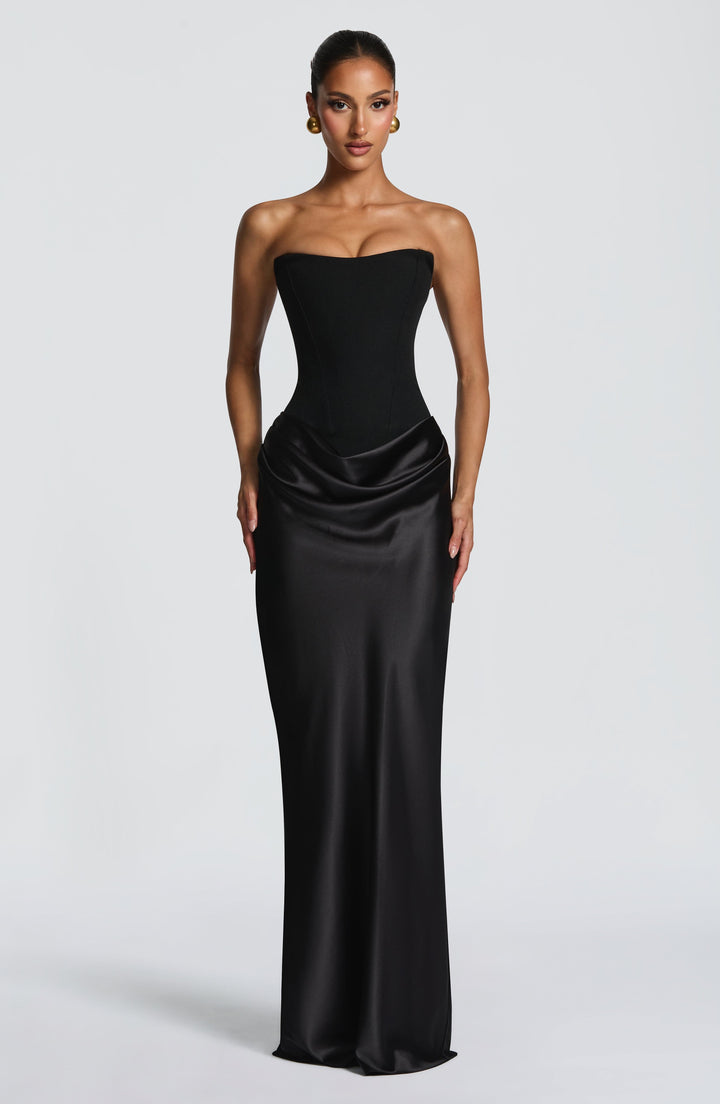 Black Maggie Maxi Dress