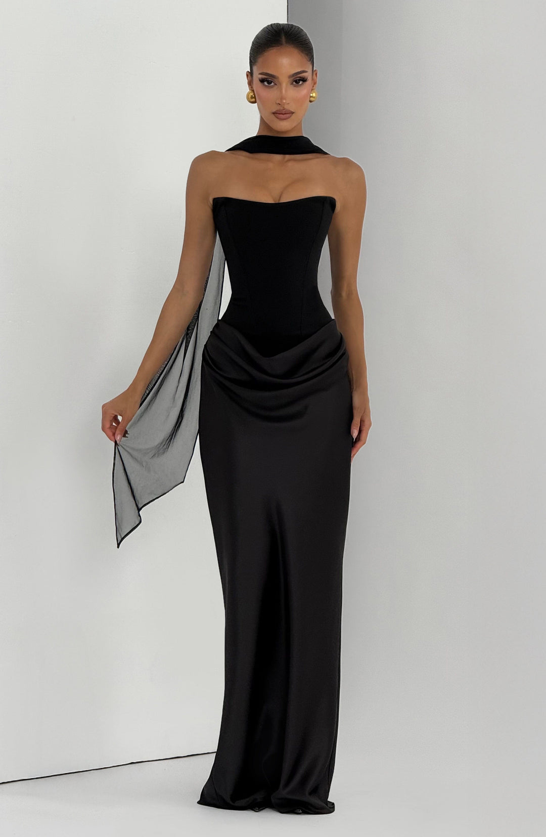 Black Maggie Maxi Dress