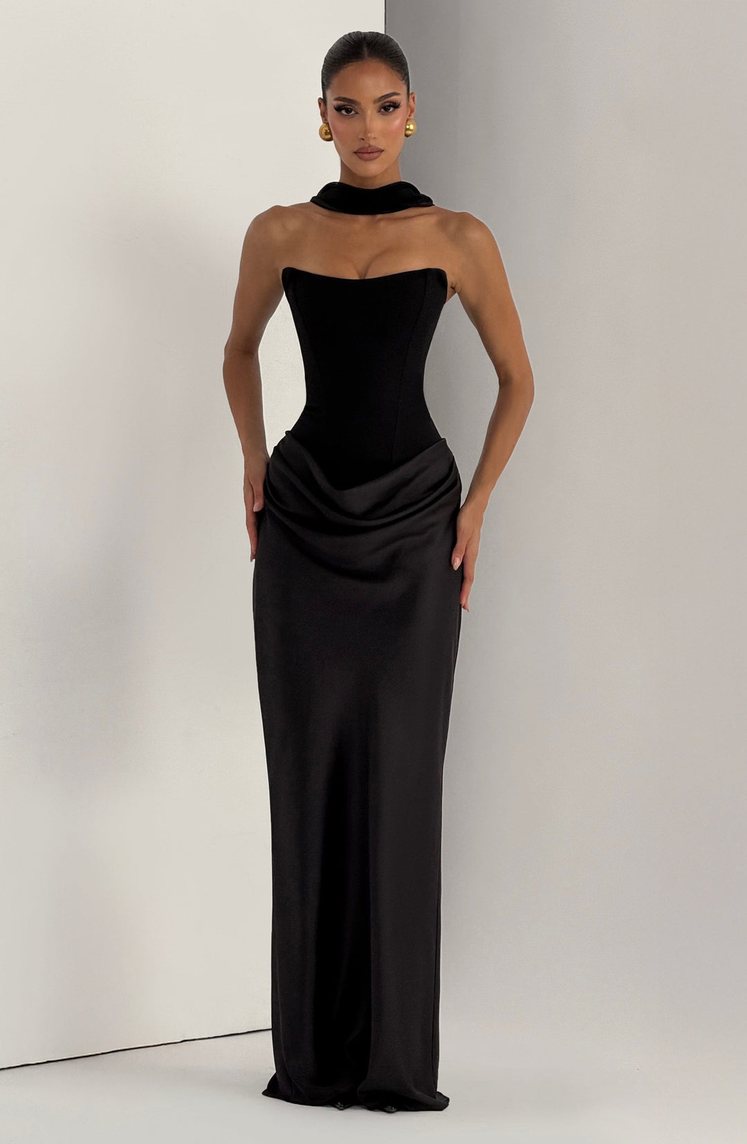 Black Maggie Maxi Dress
