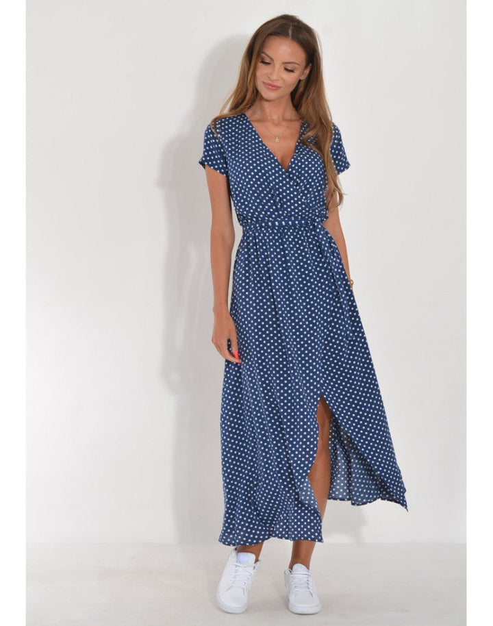 Judy | Chic Floral V-Neck Dress