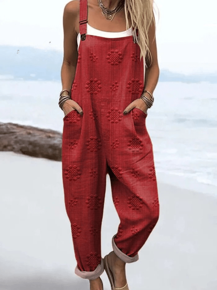 Petra - Retro Floral Jumpsuit