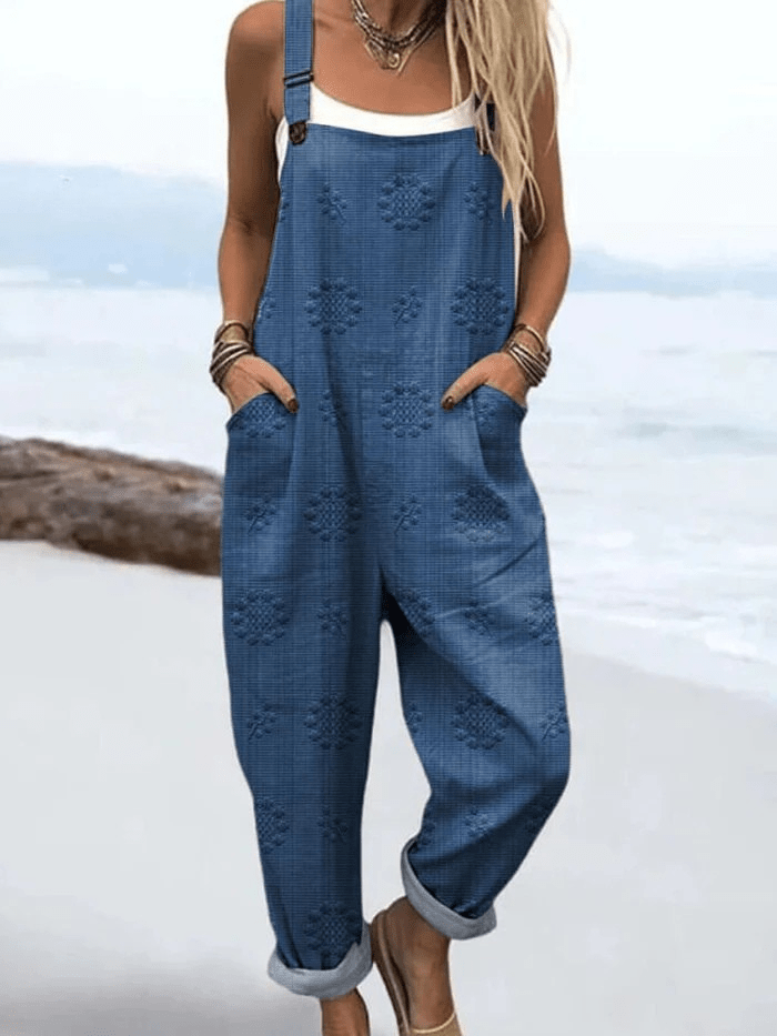 Petra - Retro Floral Jumpsuit