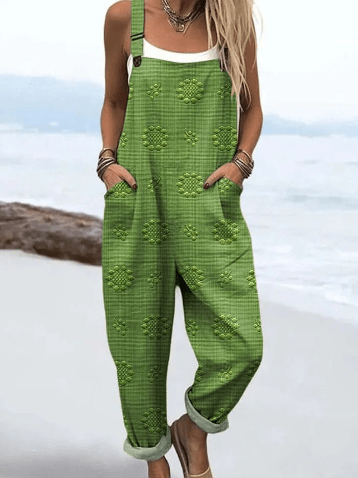 Petra - Retro Floral Jumpsuit