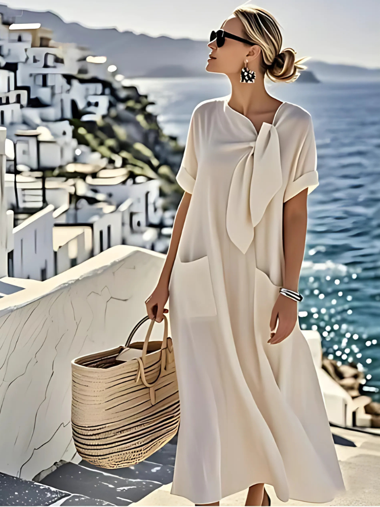 Ella™ Elegant Dress with Pockets Beach