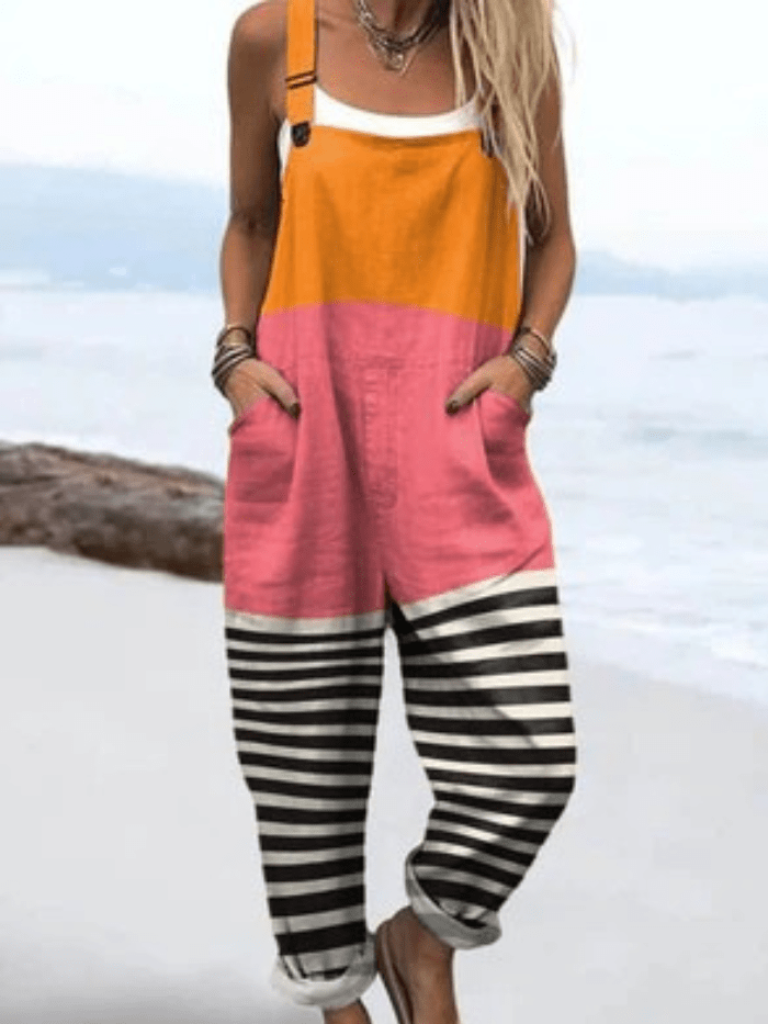 Quinn - Retro Floral Spring Jumpsuit