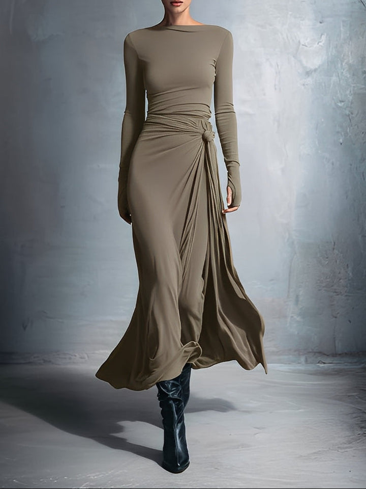 Gabriella – Side Knot Long Dress