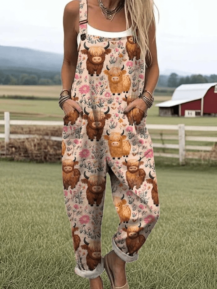 Zerva - Retro Floral Spring Jumpsuit