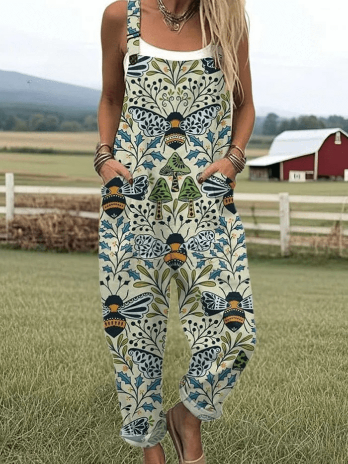 Zerva - Retro Floral Spring Jumpsuit