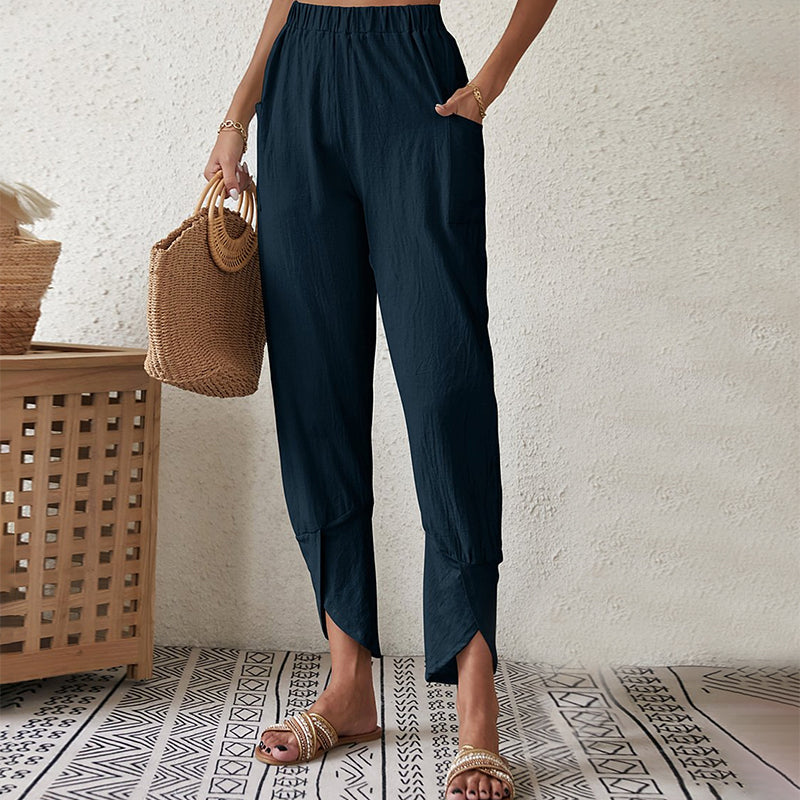 Essari - Split Hem Pants
